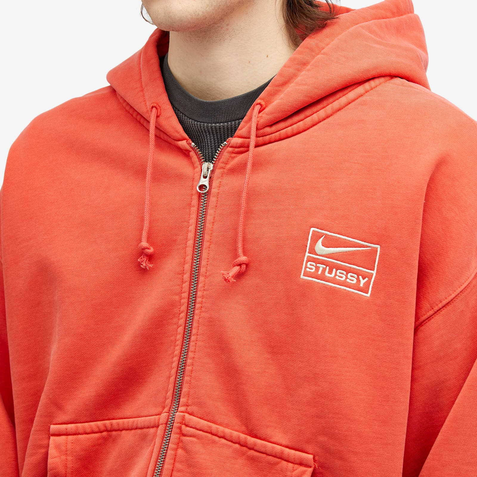 Stussy s red hoodie Clearance