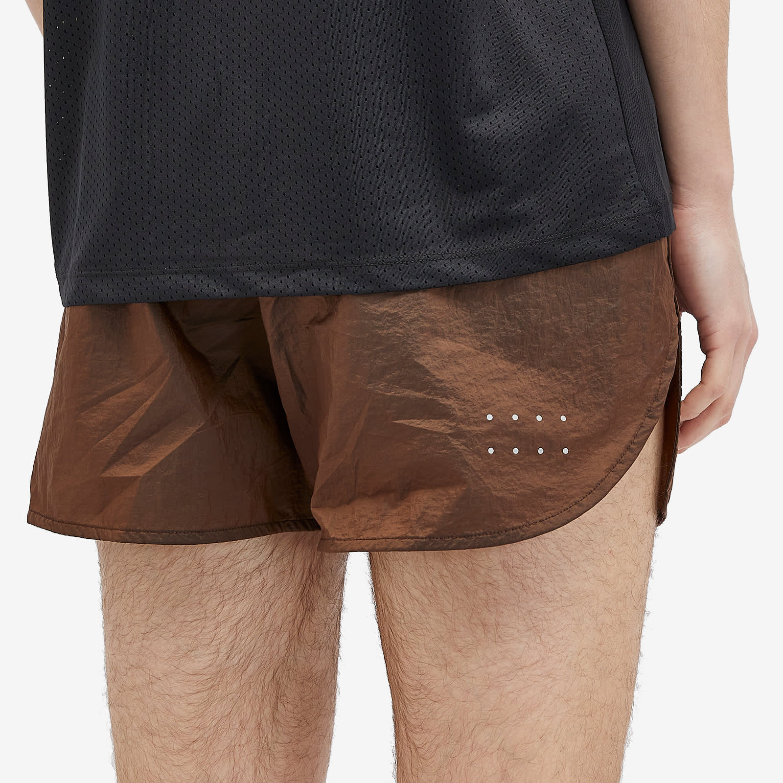 OVER OVER 4" Track Shorts - Hot Chocolate