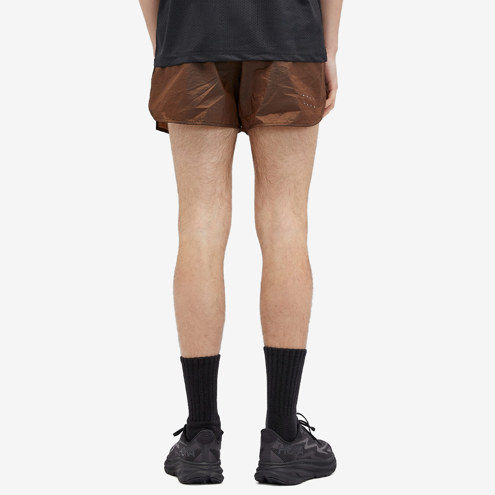 OVER OVER 4" Track Shorts - Hot Chocolate