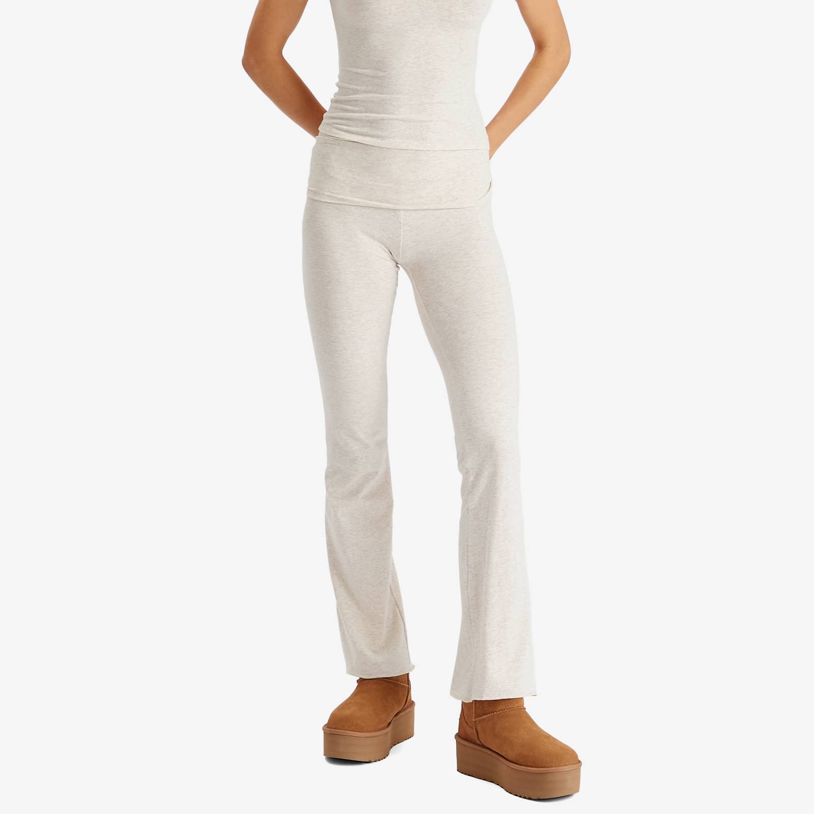 SKIMS Cotton Jersey Foldover Pant