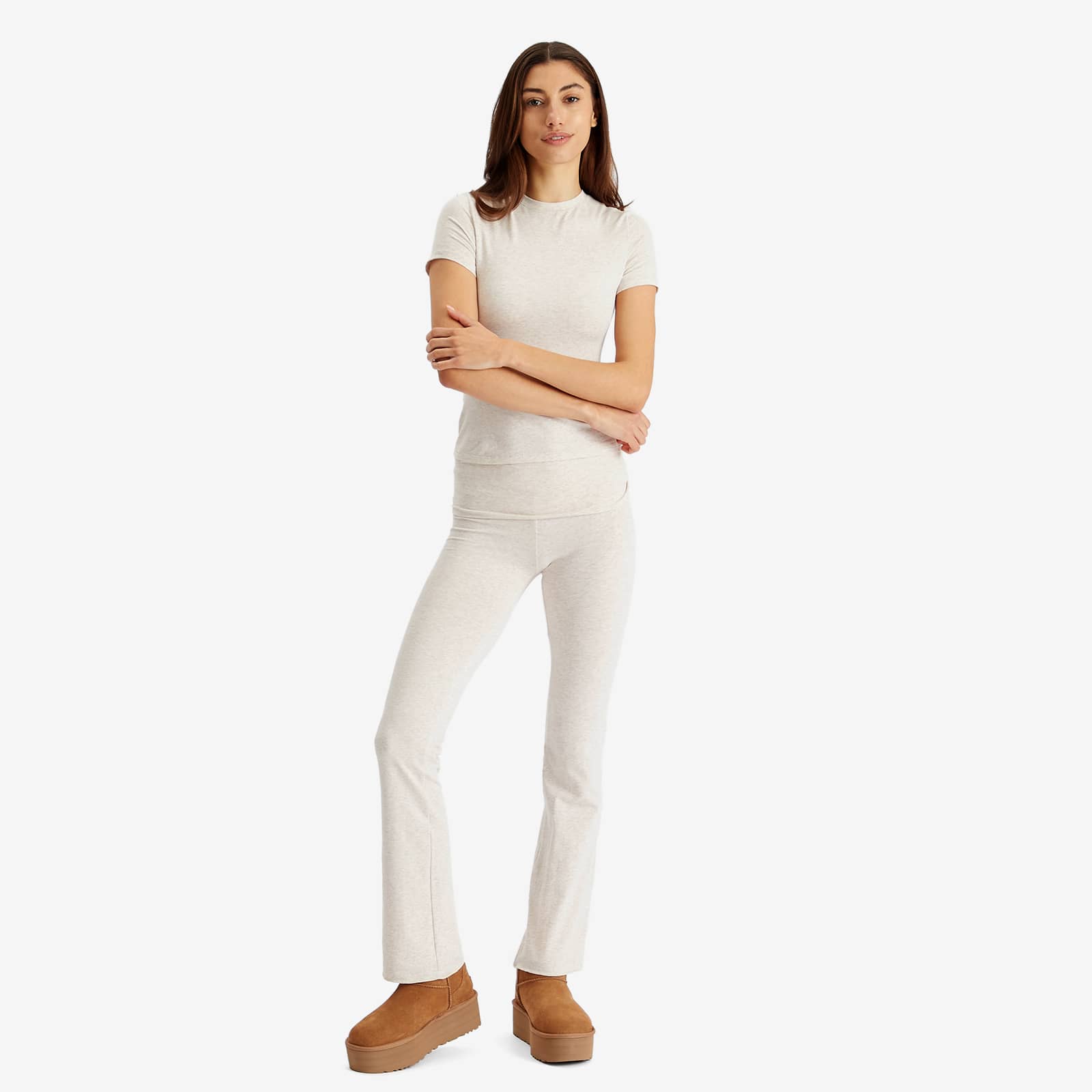 SKIMS Cotton Jersey Foldover Pant