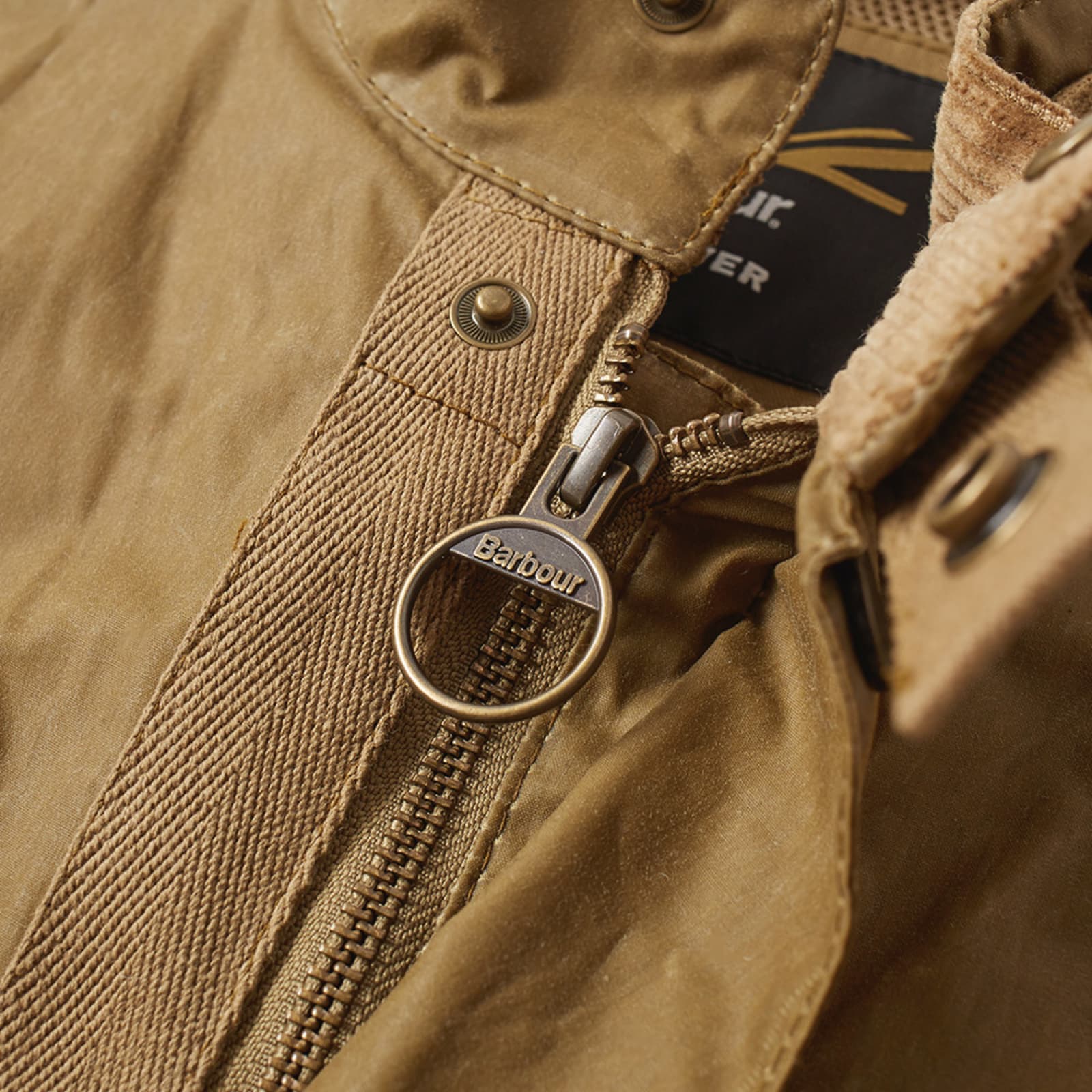 Barbour x Land Rover Hirta Wax Jacket Sand END.