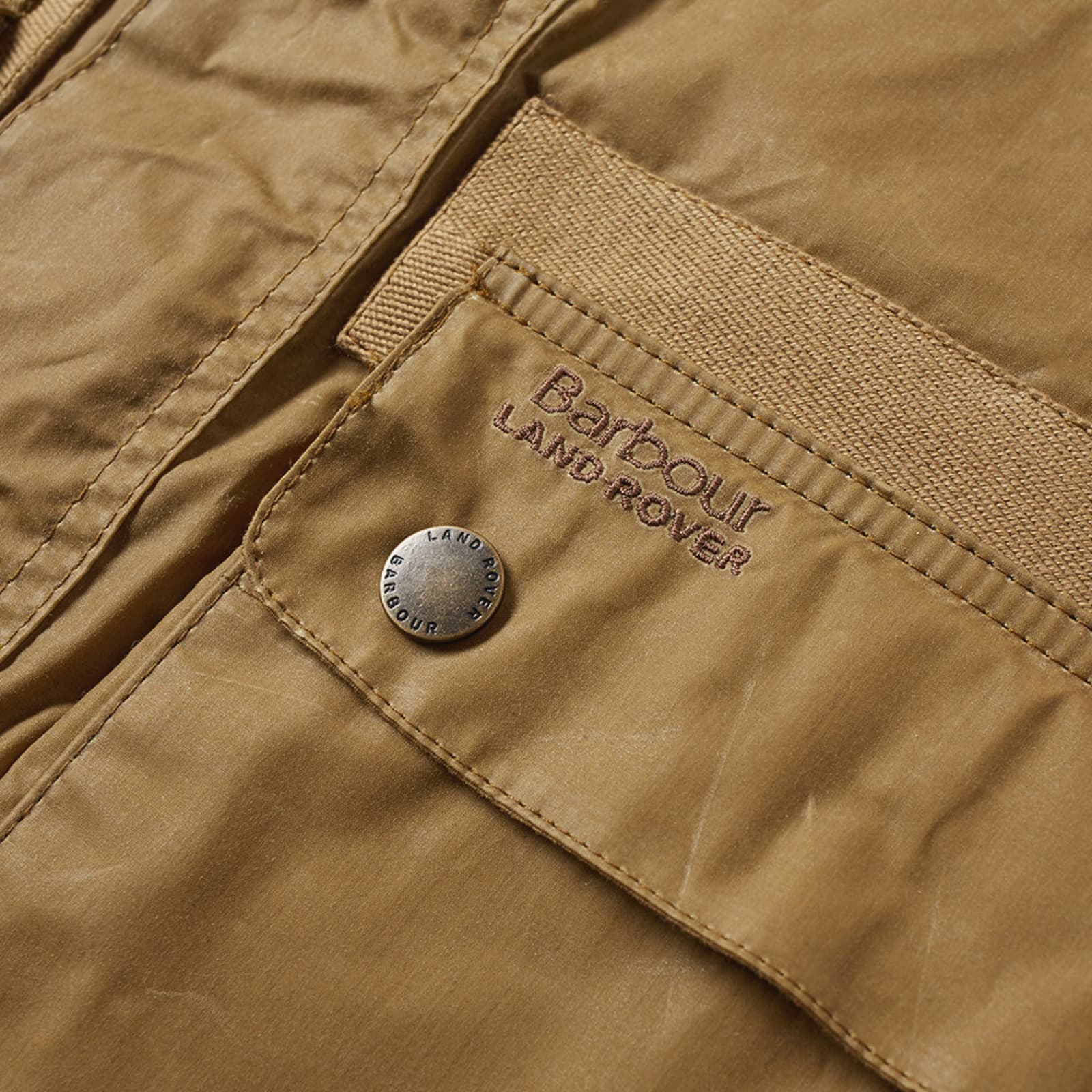Barbour x Land Rover Hirta Wax Jacket Sand END.