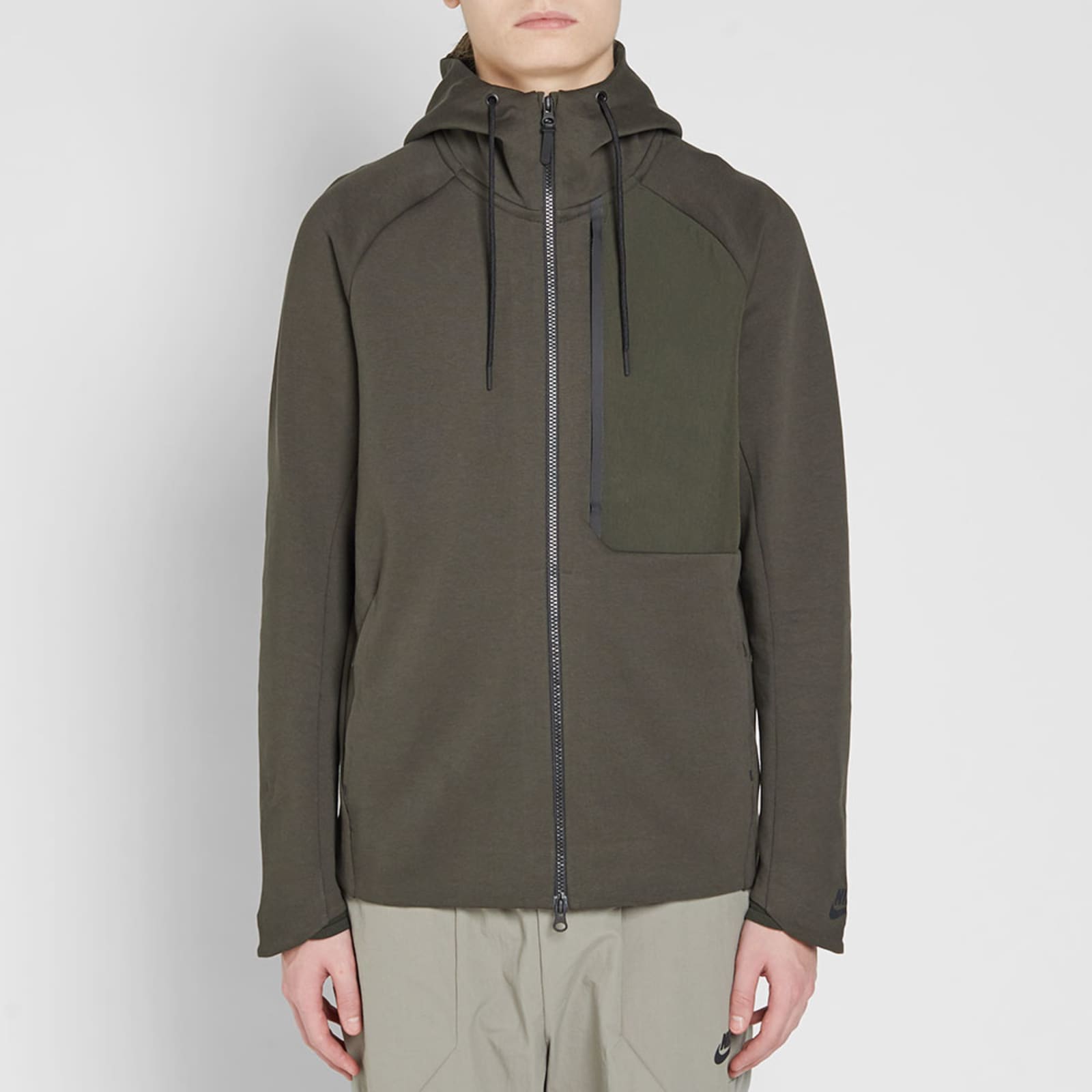 Nike Tech Fleece Jacket Sequoia & Black END.