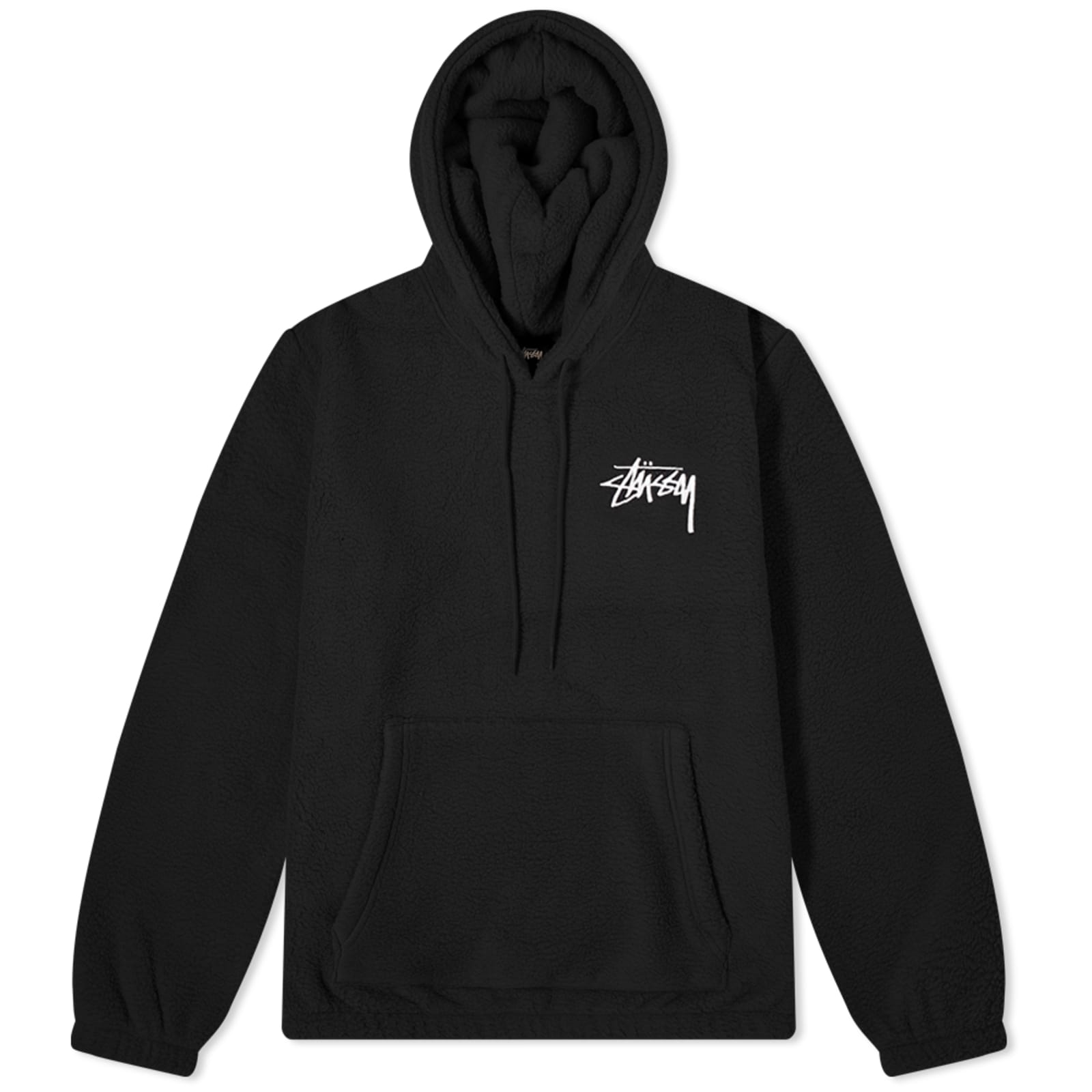 Stussy Bronson Polar Fleece Hoody - Black