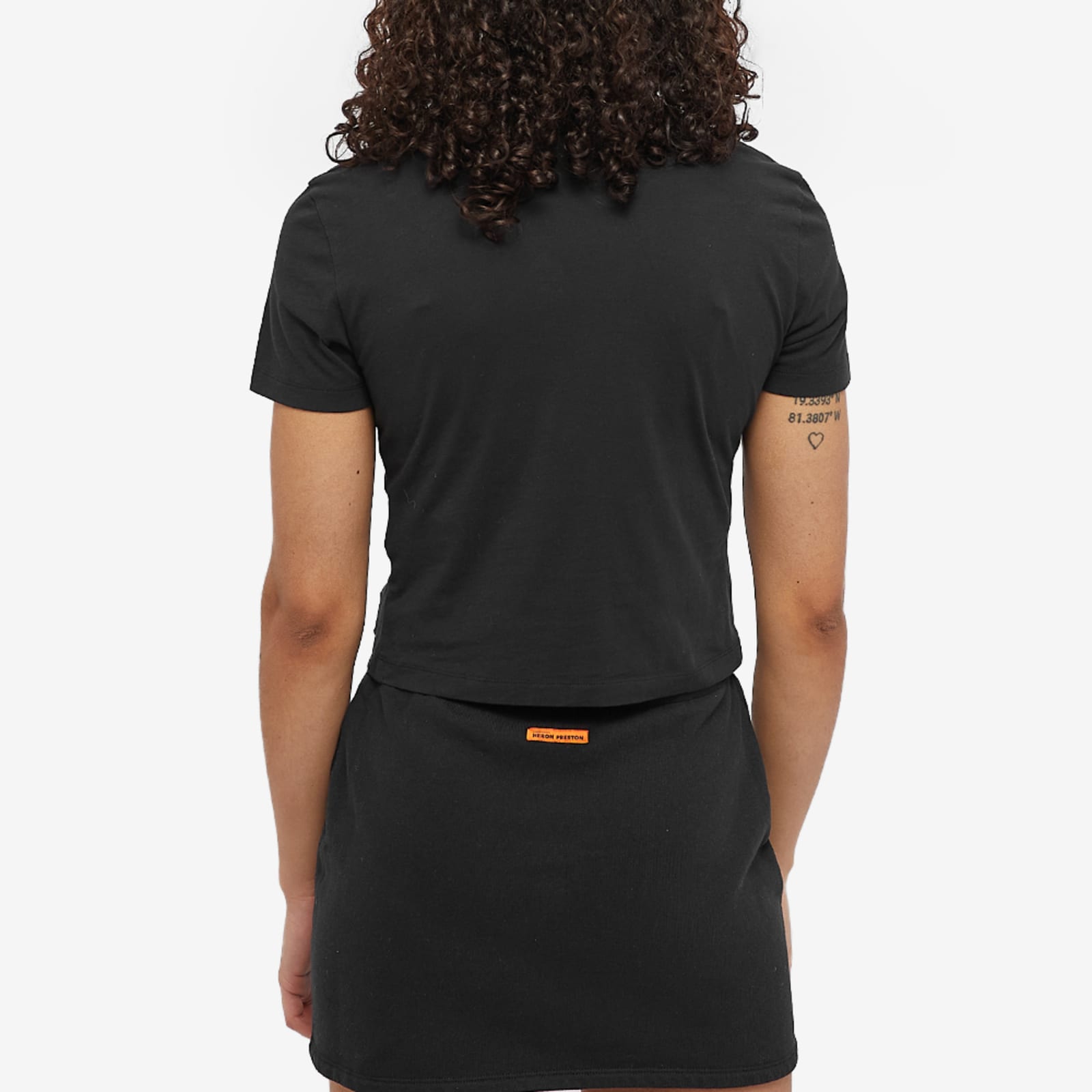 Heron Preston Gothic Logo Baby TShirt Black & White END. (AU)