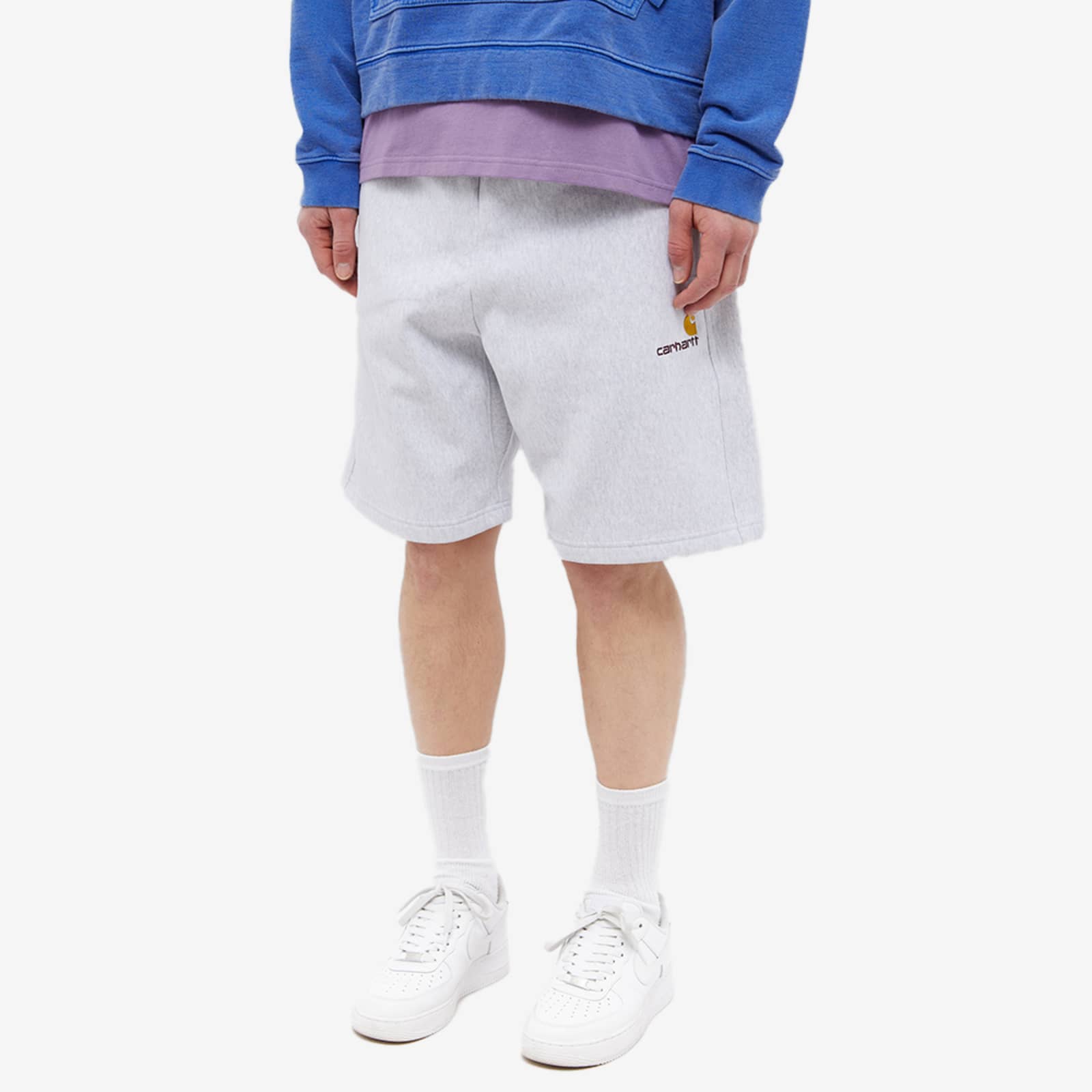 Carhartt WIP American Script Sweat Short Ash Heather END.