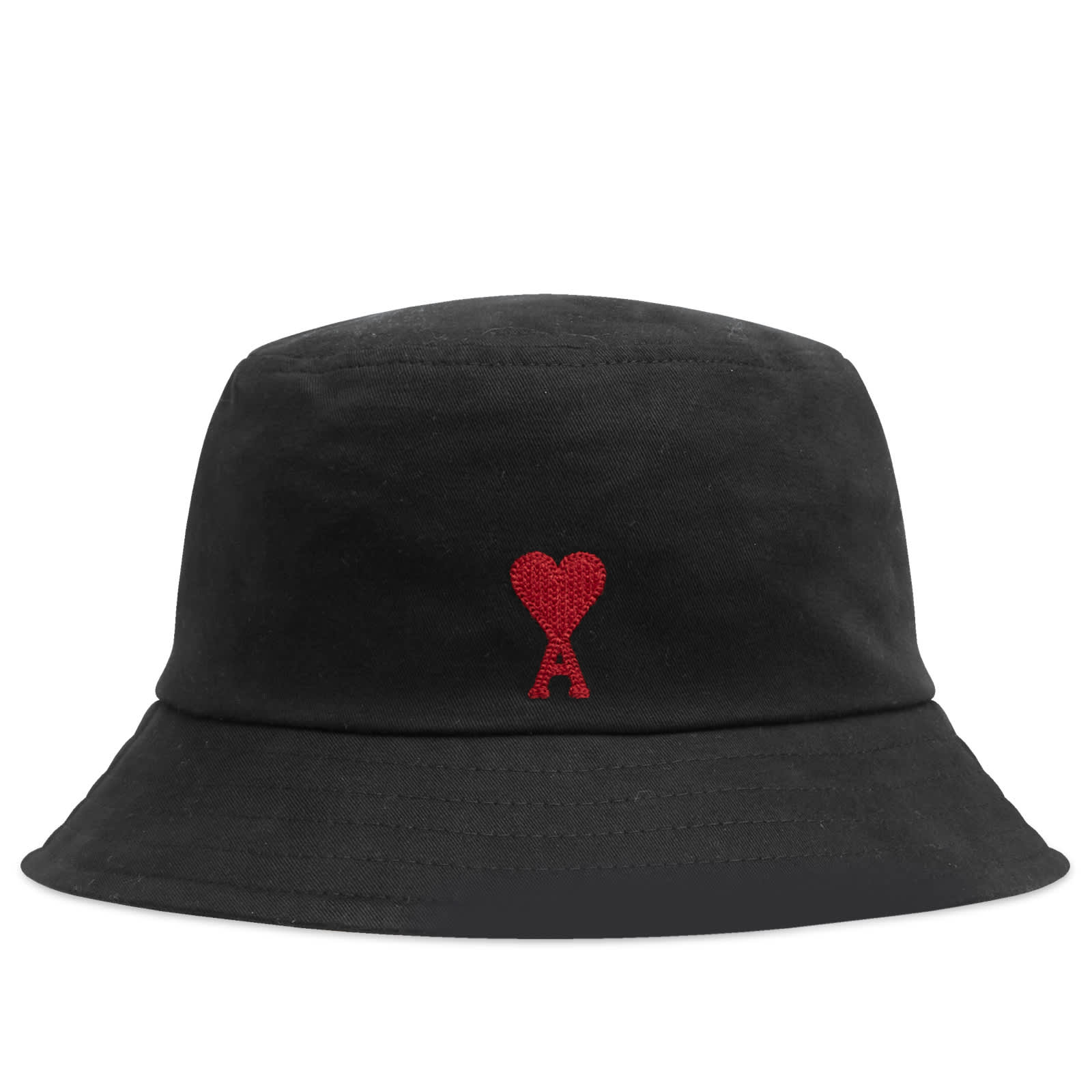 AMI Paris Red ADC Bucket Hat - Black