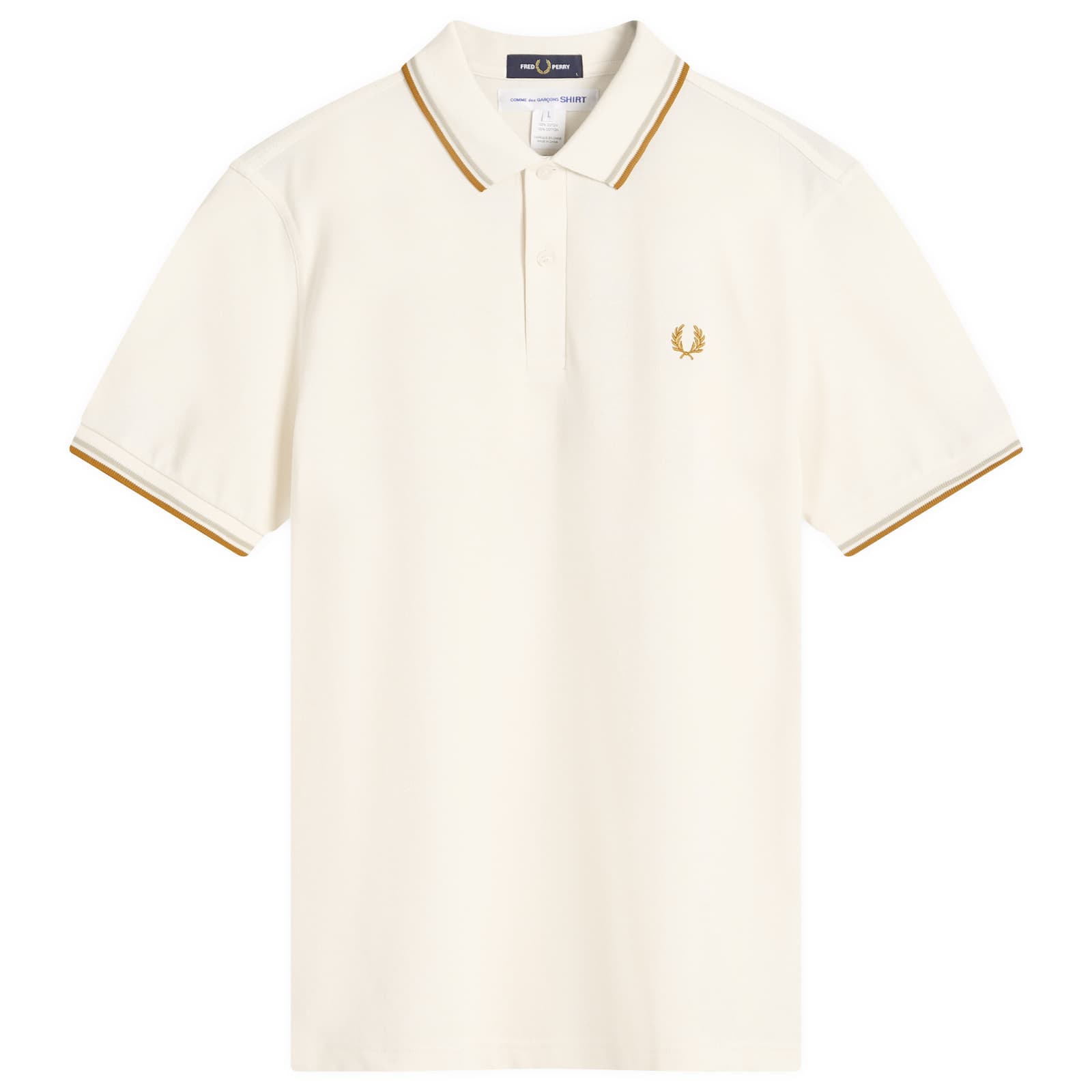 Comme des Garçons SHIRT x Fred Perry Polo Shirt - Peach