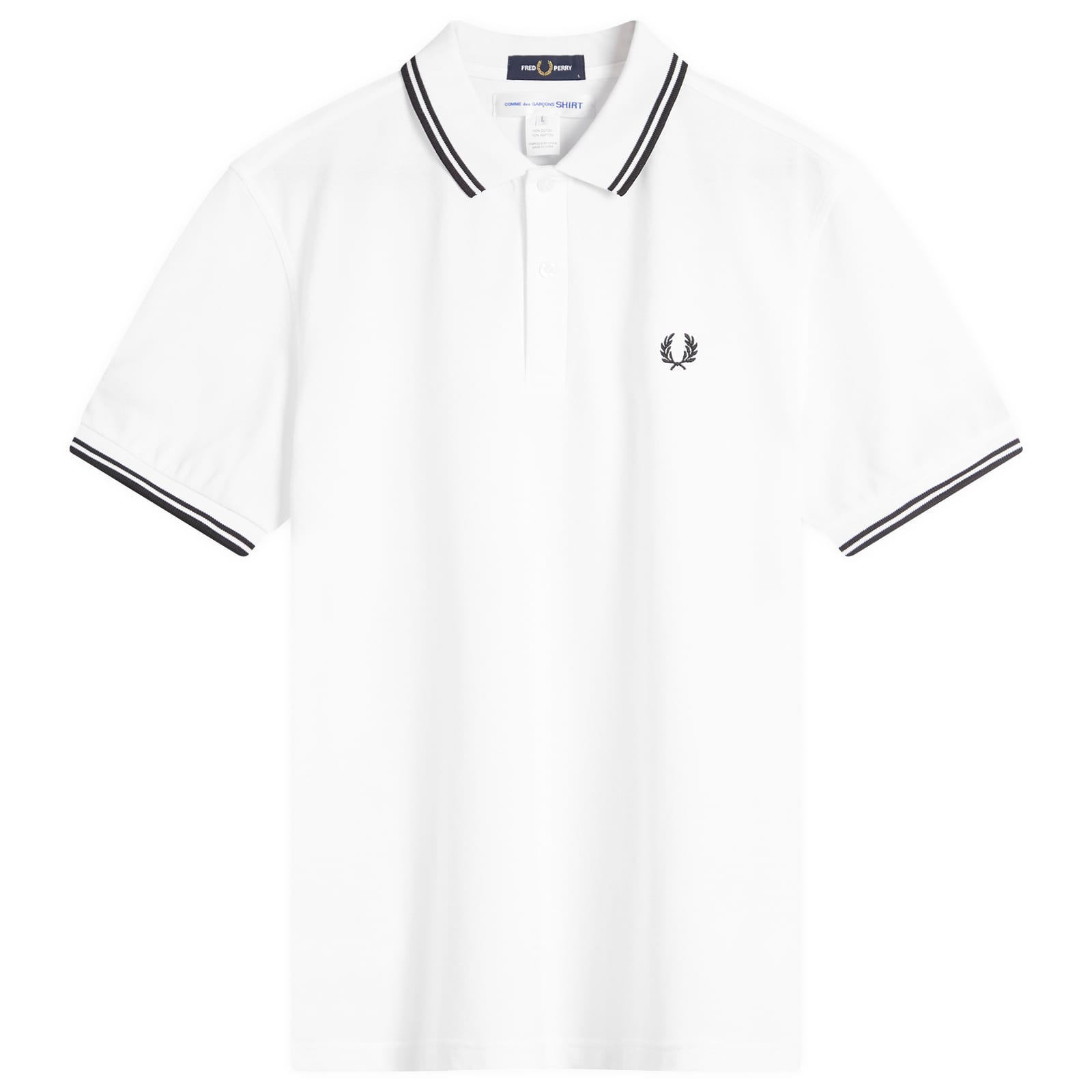 Comme des Garçons SHIRT x Fred Perry Polo Shirt - White