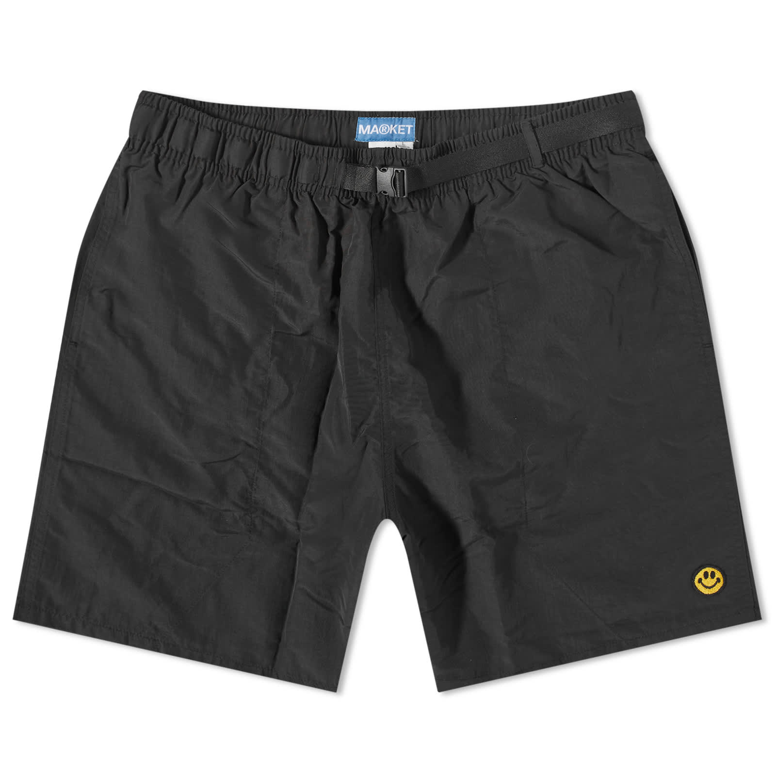 market-smiley-tech-shorts-black-end
