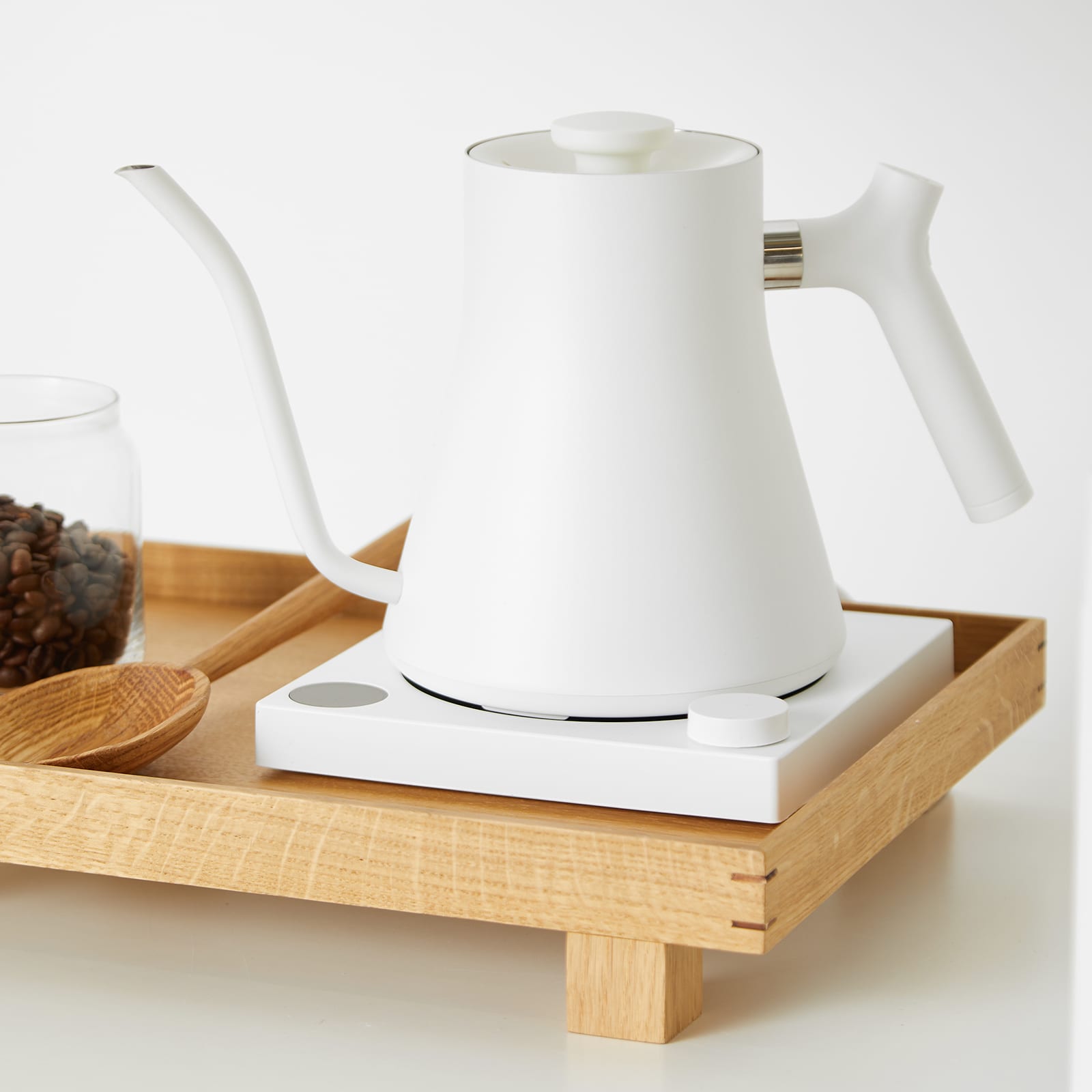 Fellow Stagg EKG Electric PourOver Kettle Matte White END.