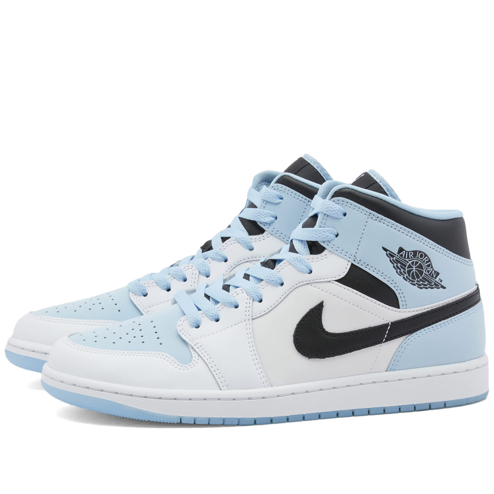 Air Jordan 1 Mid SE White & Ice Blue END. Air Jordan 1 Mid SE White & Ice Blue END.