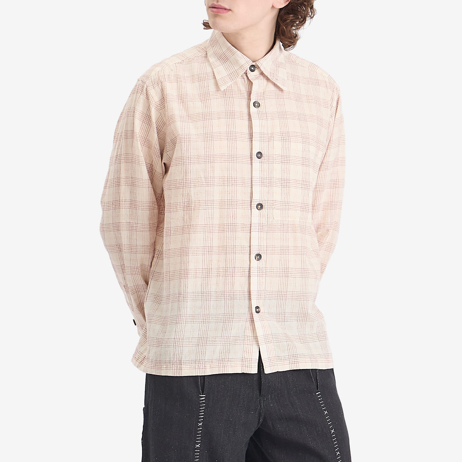 Kartik Research Zari Woven Stripe Shirt