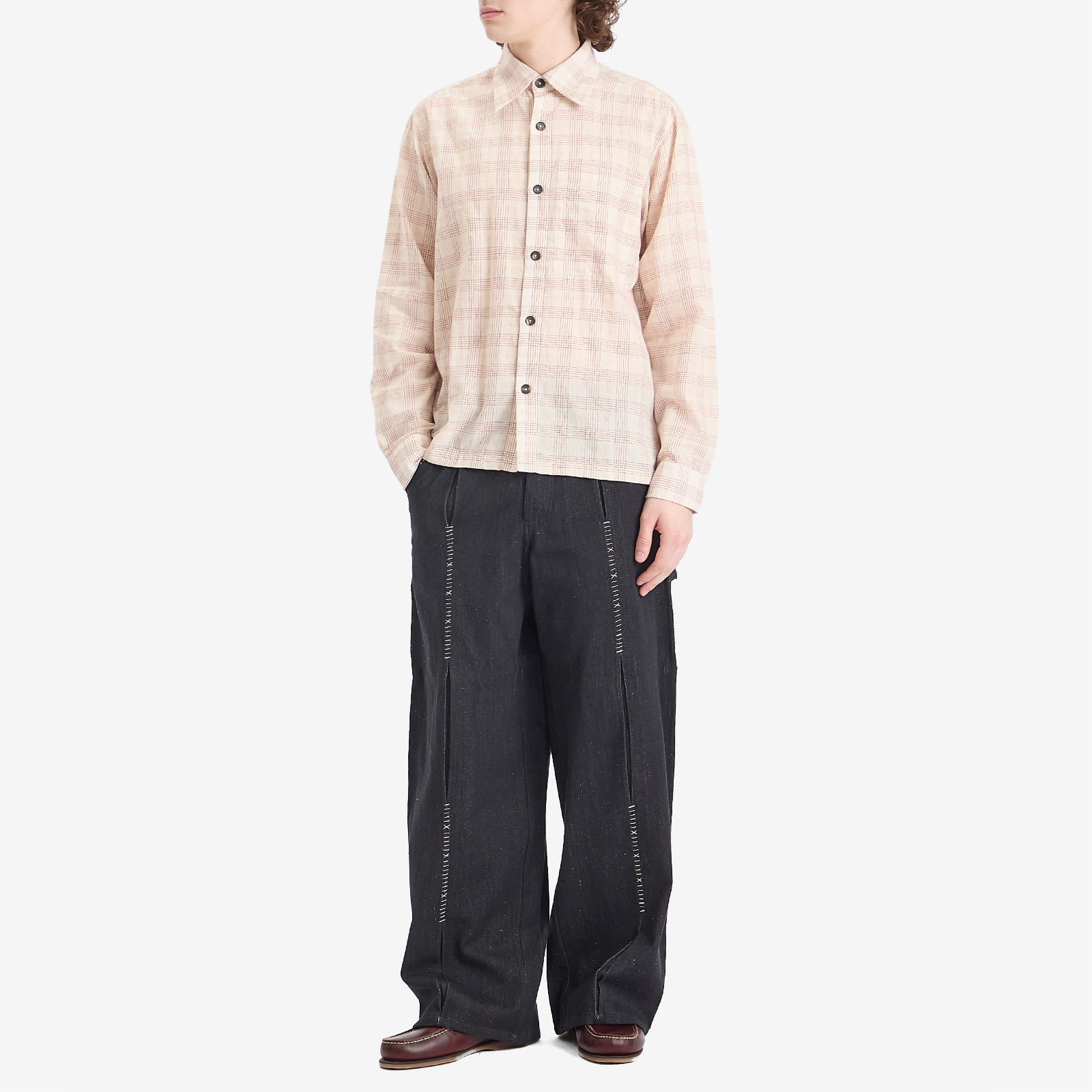 Kartik Research Zari Woven Stripe Shirt