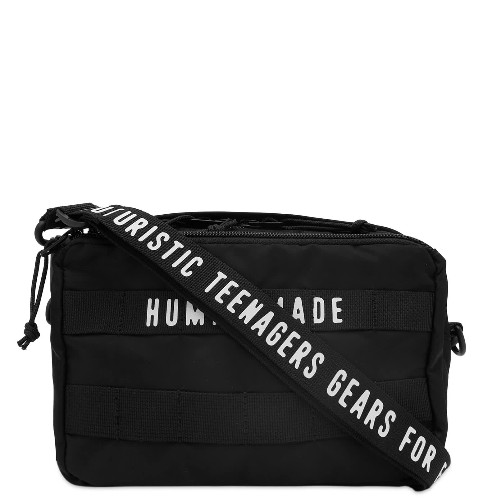 Human Made Military Shoulder Pouch Bag Black END.