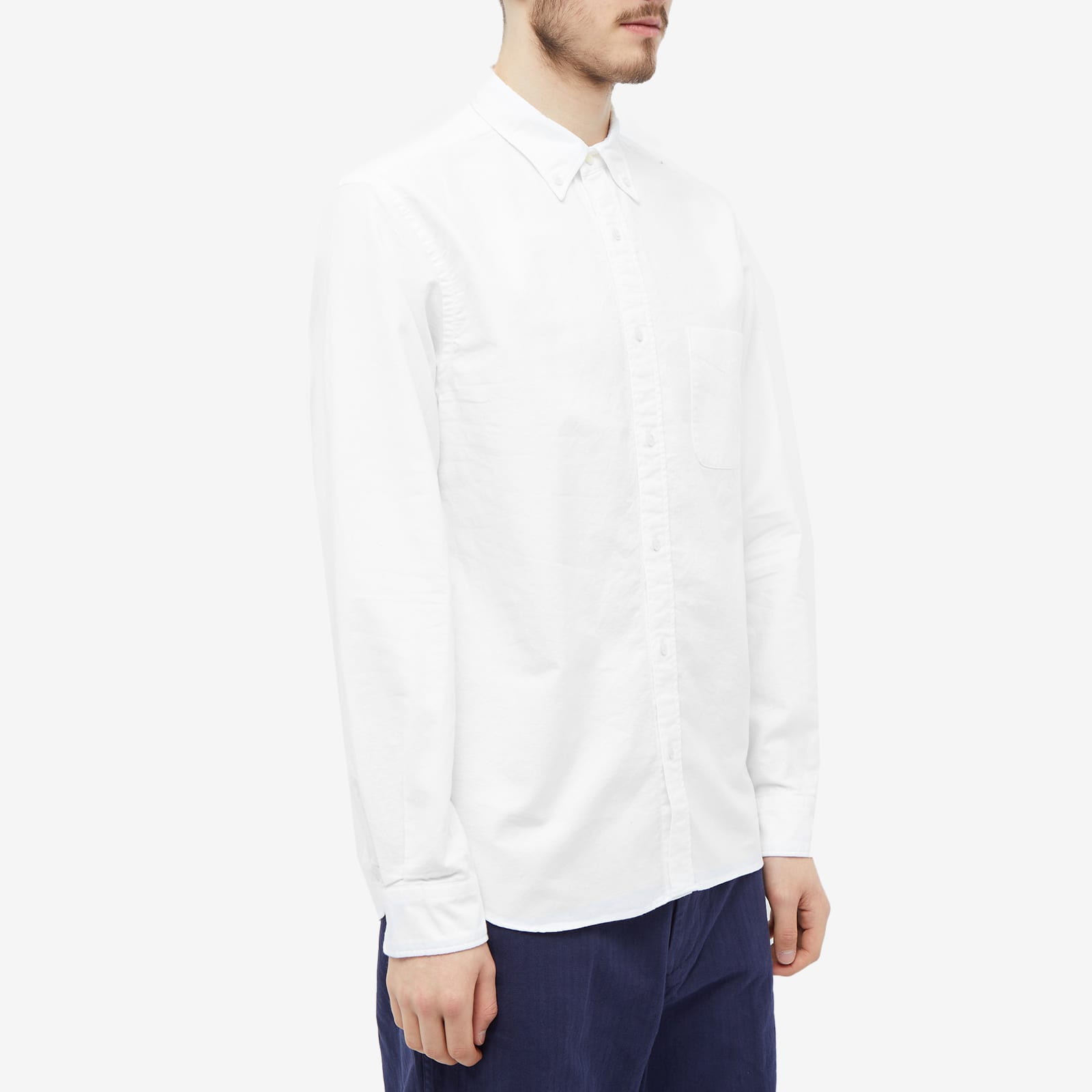 Beams Plus Button Down Oxford Shirt White END. (JP)