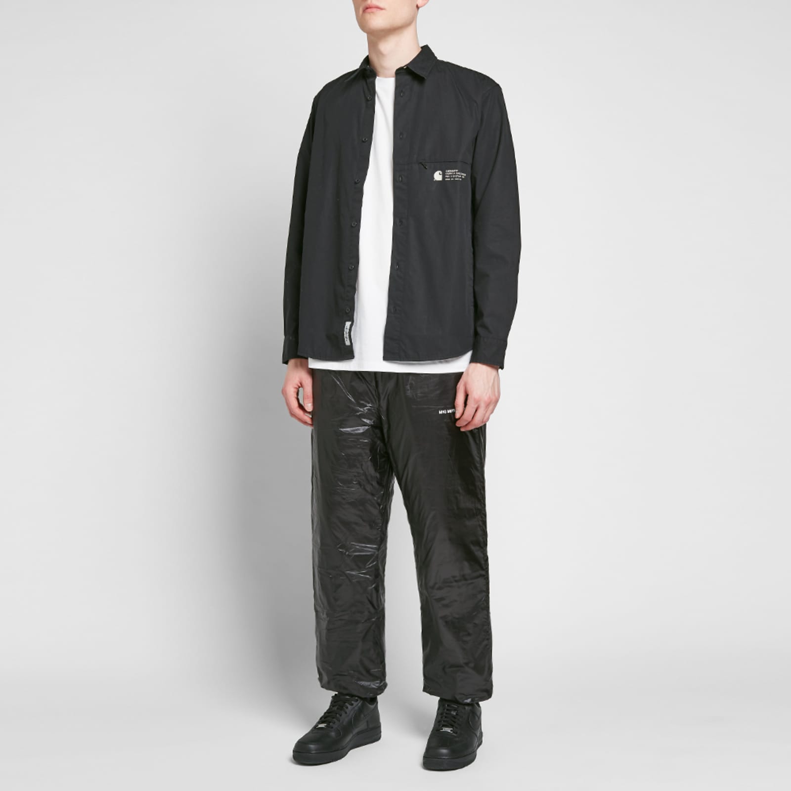 MKI Padded Nylon Track Pant Black END.