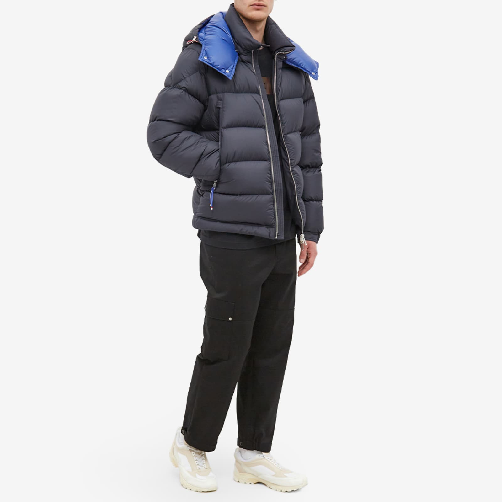 Moncler Porier Contrast Lining Jacket Navy & Blue END.