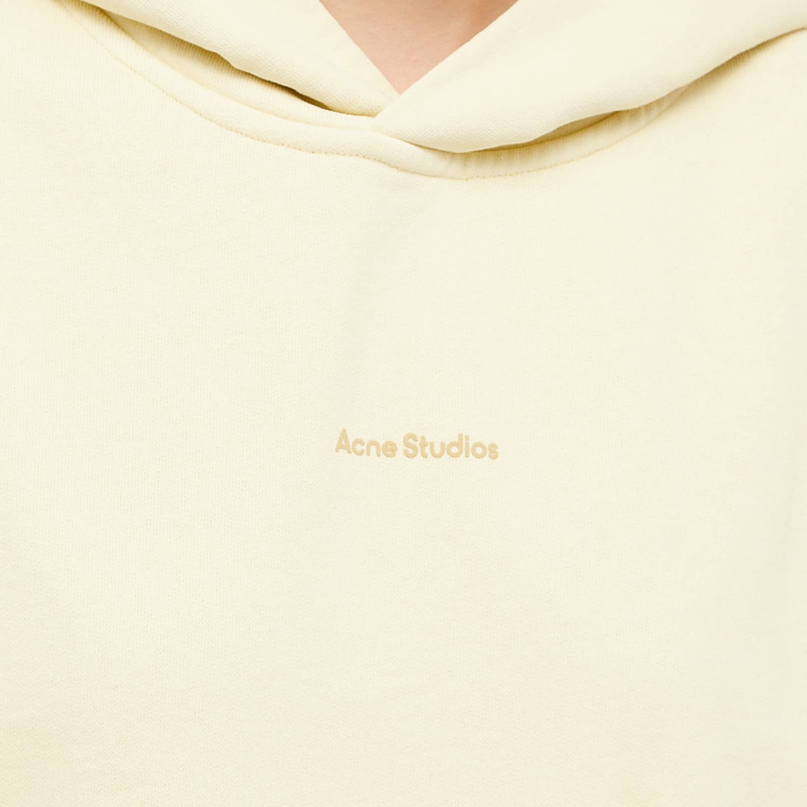 Acne Studios Fikka Stamp Oversize Hoodie - Vanilla Yellow