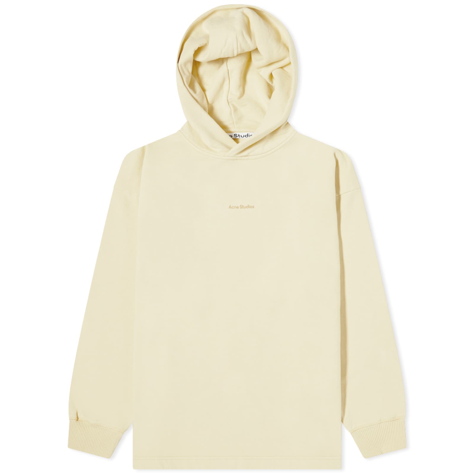 Acne Studios Fikka Stamp Oversize Hoodie - Vanilla Yellow