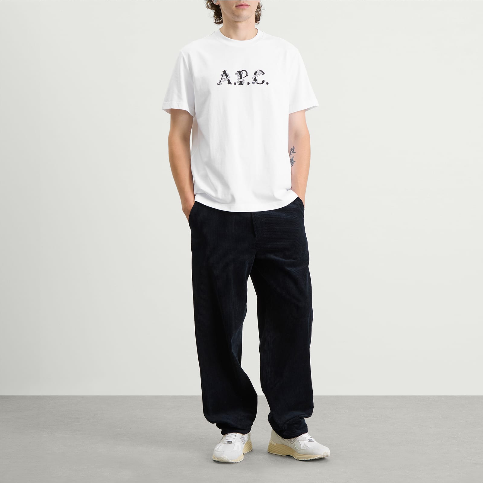 A.P.C. Hugo Graphic Logo T-Shirt - White
