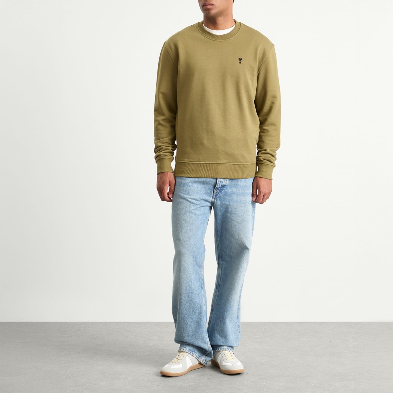 AMI Paris Loopback Light Fleece ADC Sweatshirt - Bronze