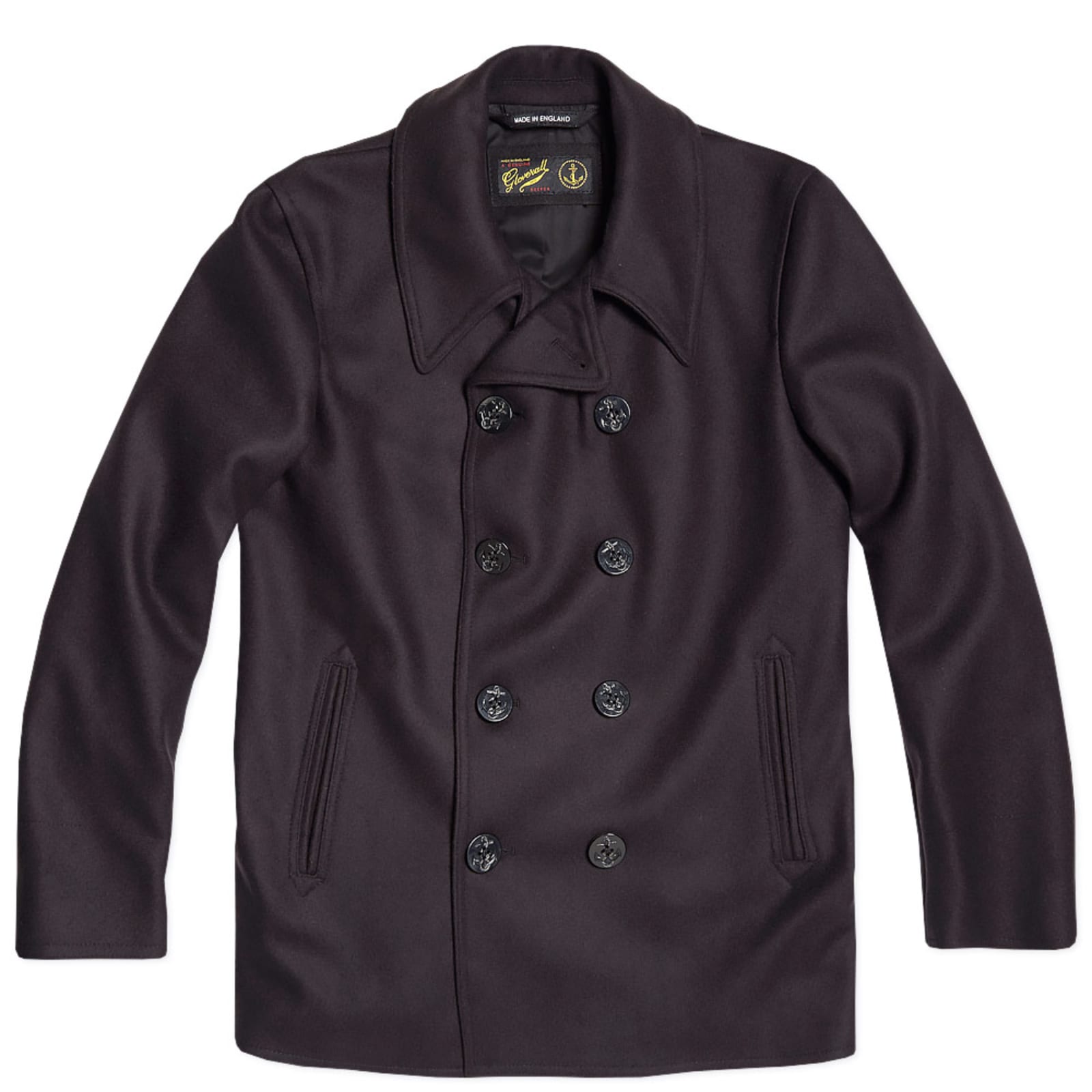 Gloverall Reefer Pea Coat Navy END. (GB)
