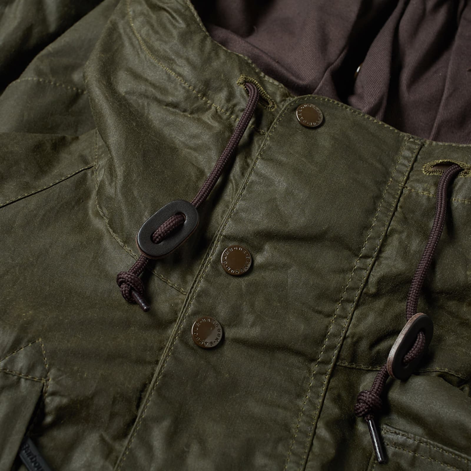 Barbour x Engineered Garments Zip Parka - Dark Olive