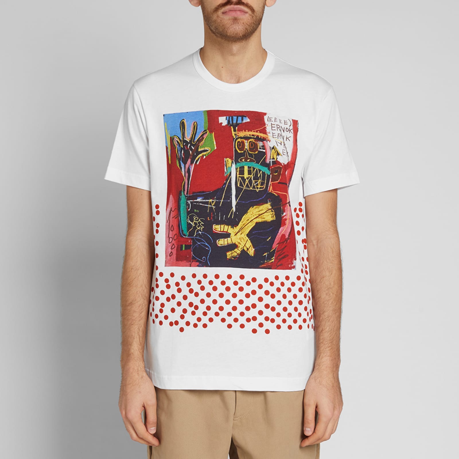 Comme des garcons shirt jean-michel basquiat print tee clearance