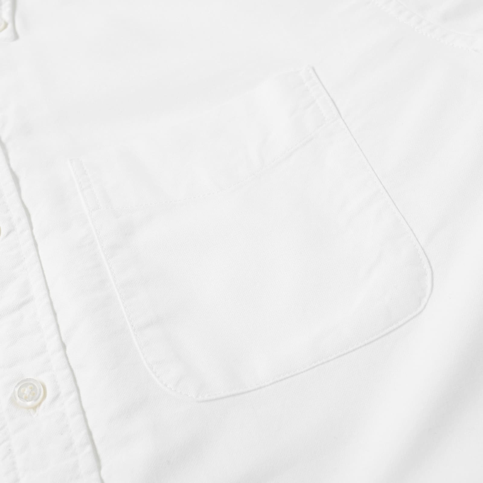 Engineered Garments 19th Century Button Down Shirt White Cotton Oxford