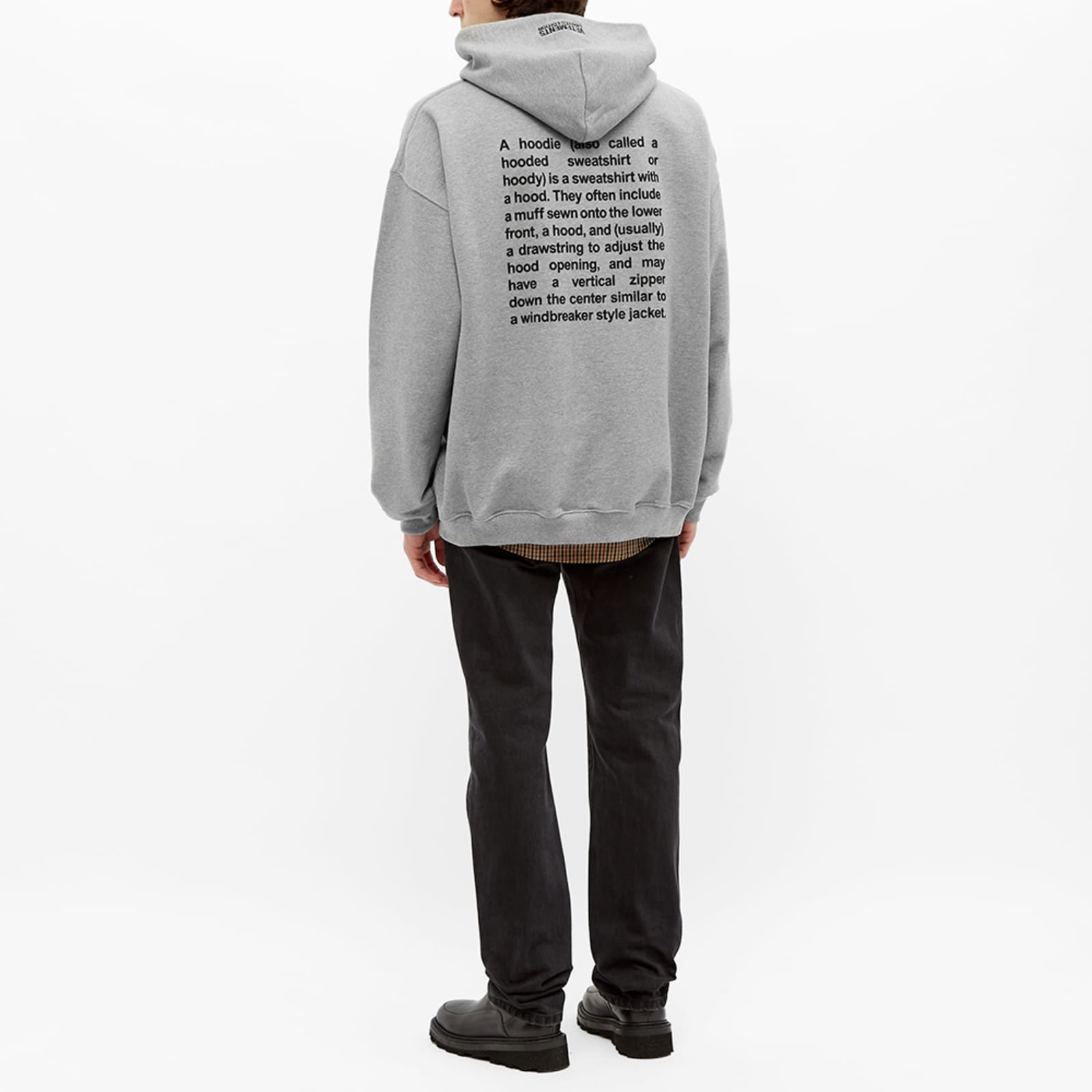 VETEMENTS Definition Hoodie Grey Melange END. (UK)