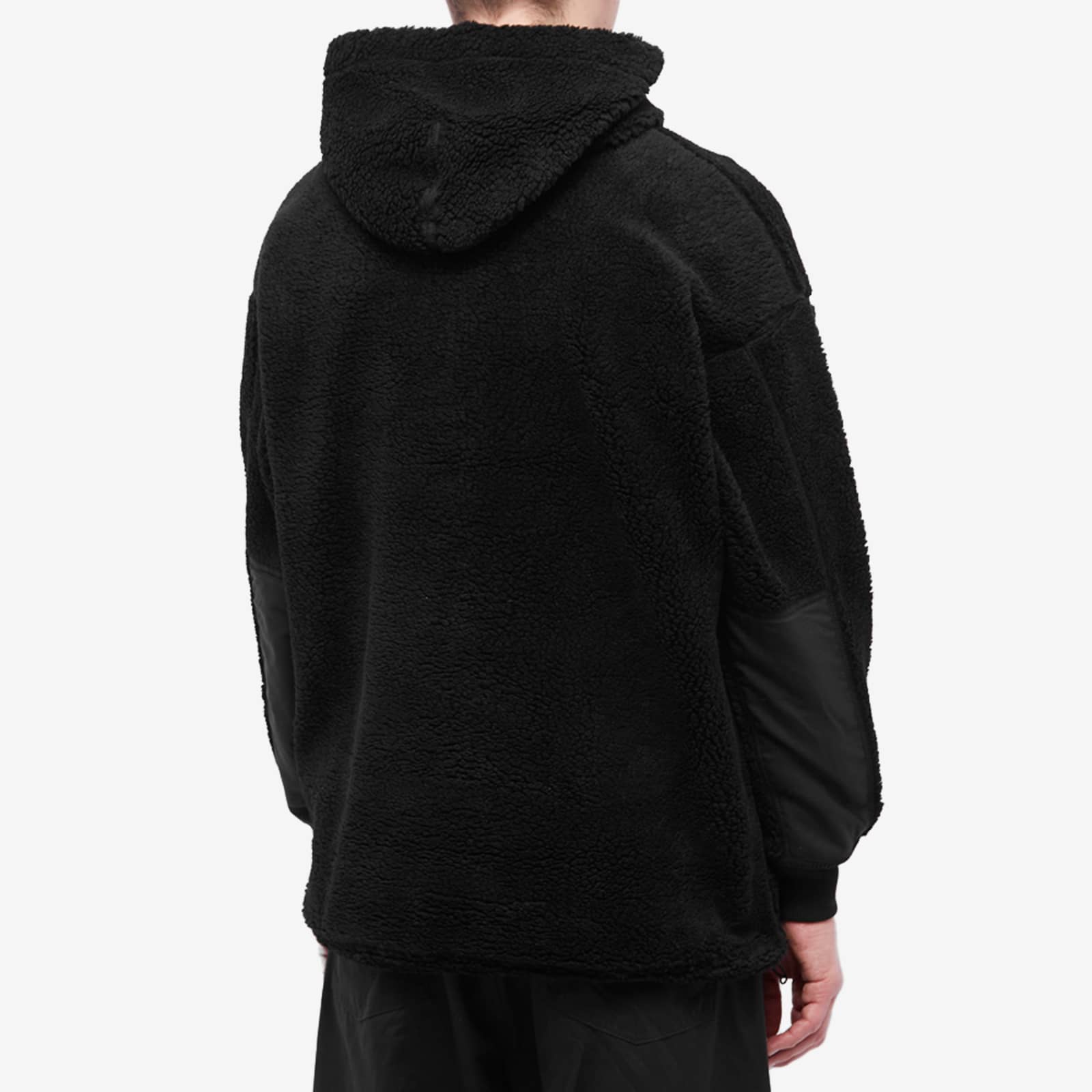 Comme des Garçons Homme Boa Fleece Popover Hoody Black END.