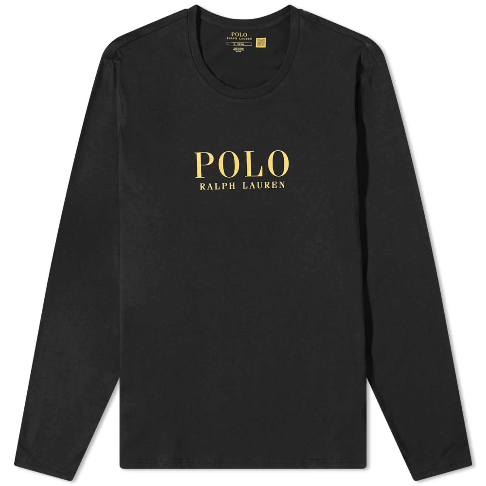 Polo Ralph Lauren Long Sleeve Logo Lounge T-Shirt - Polo Black Boxed Logo