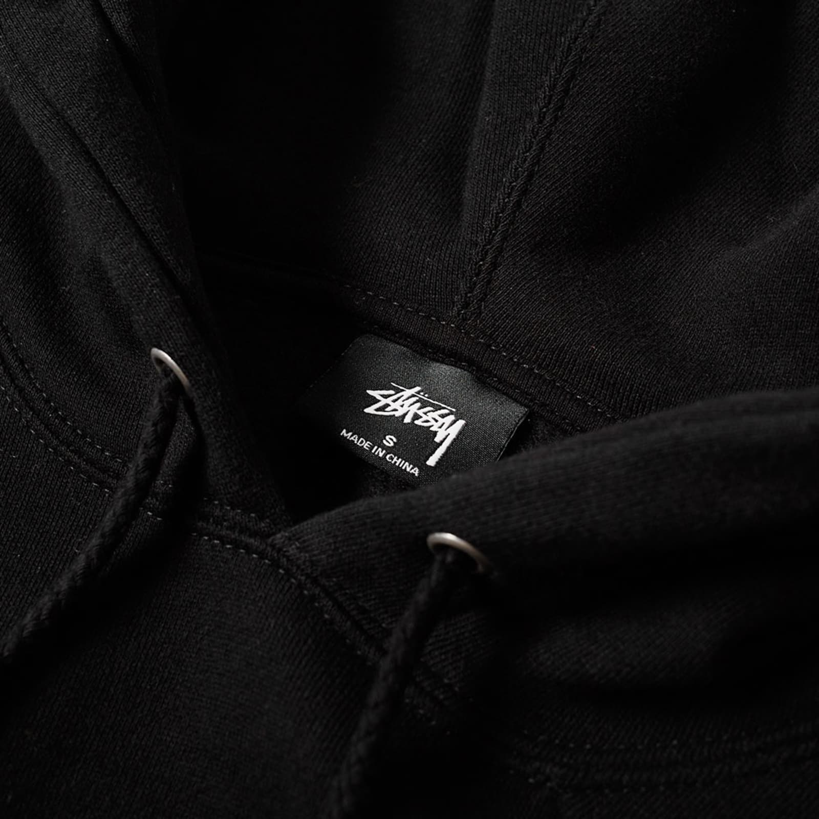 Stussy bars logo applique hoodie Clearance