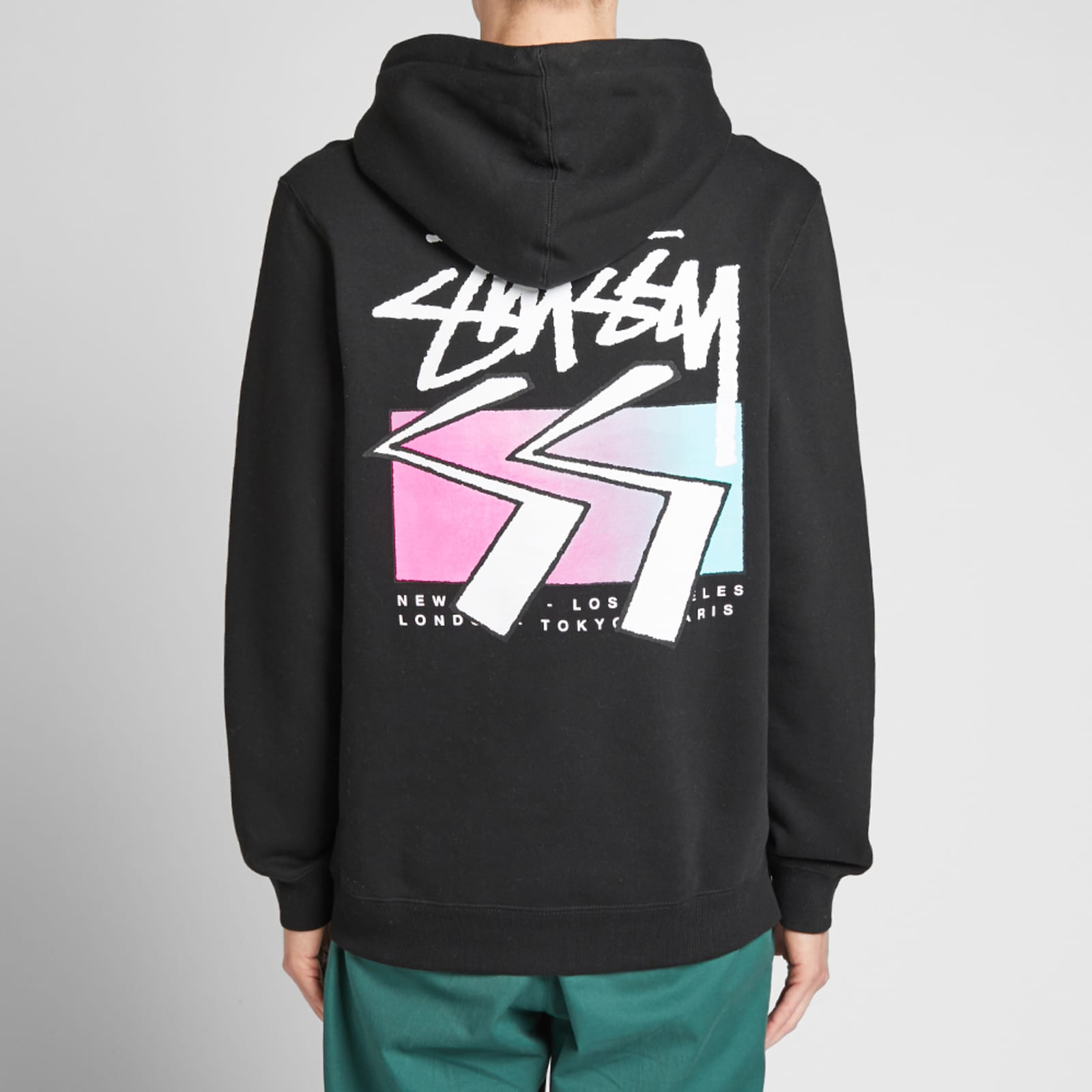 Stussy cube logo hoodie Clearance