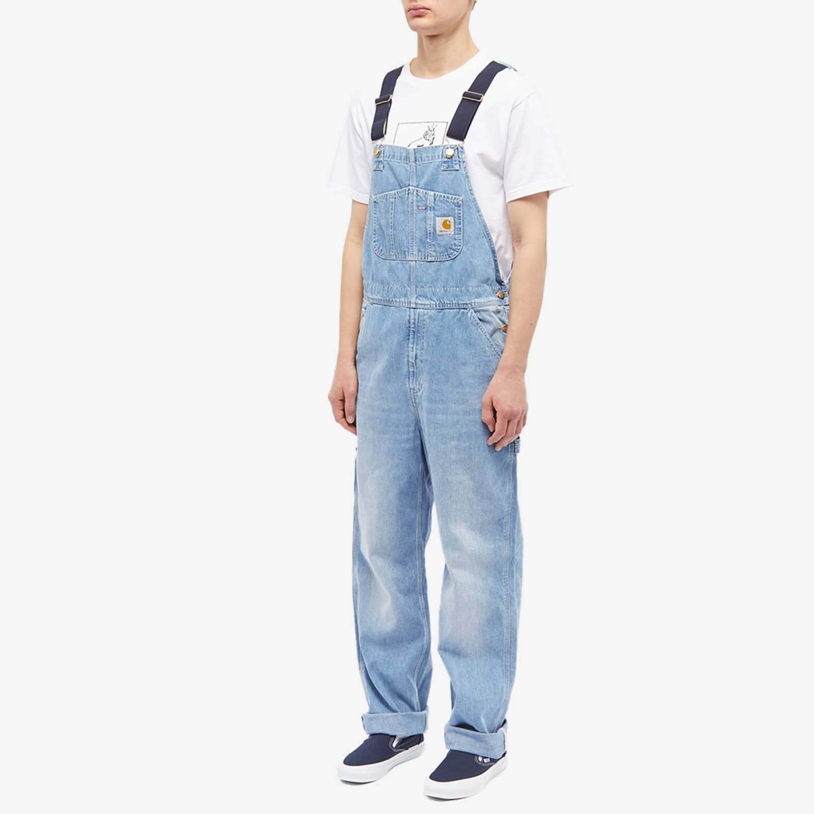 Carhartt WIP Denim Bib Overall Blue Light True Washed END.