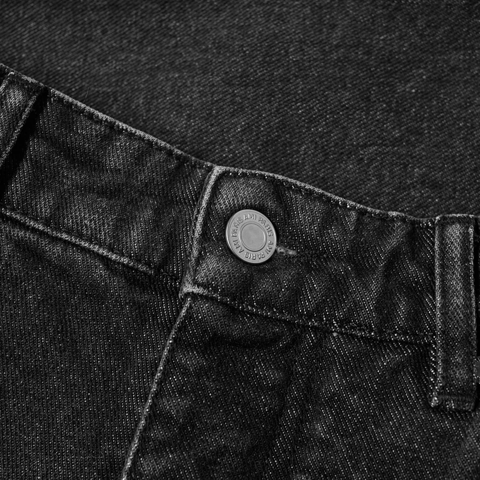 AMI Tapered Fit Jeans Used Black | END. (US)