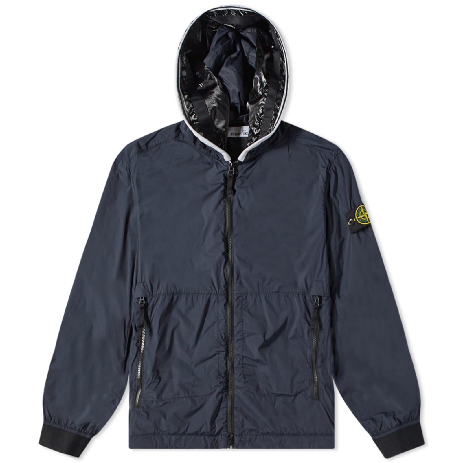 Stone island nylon hooded jacket clearance