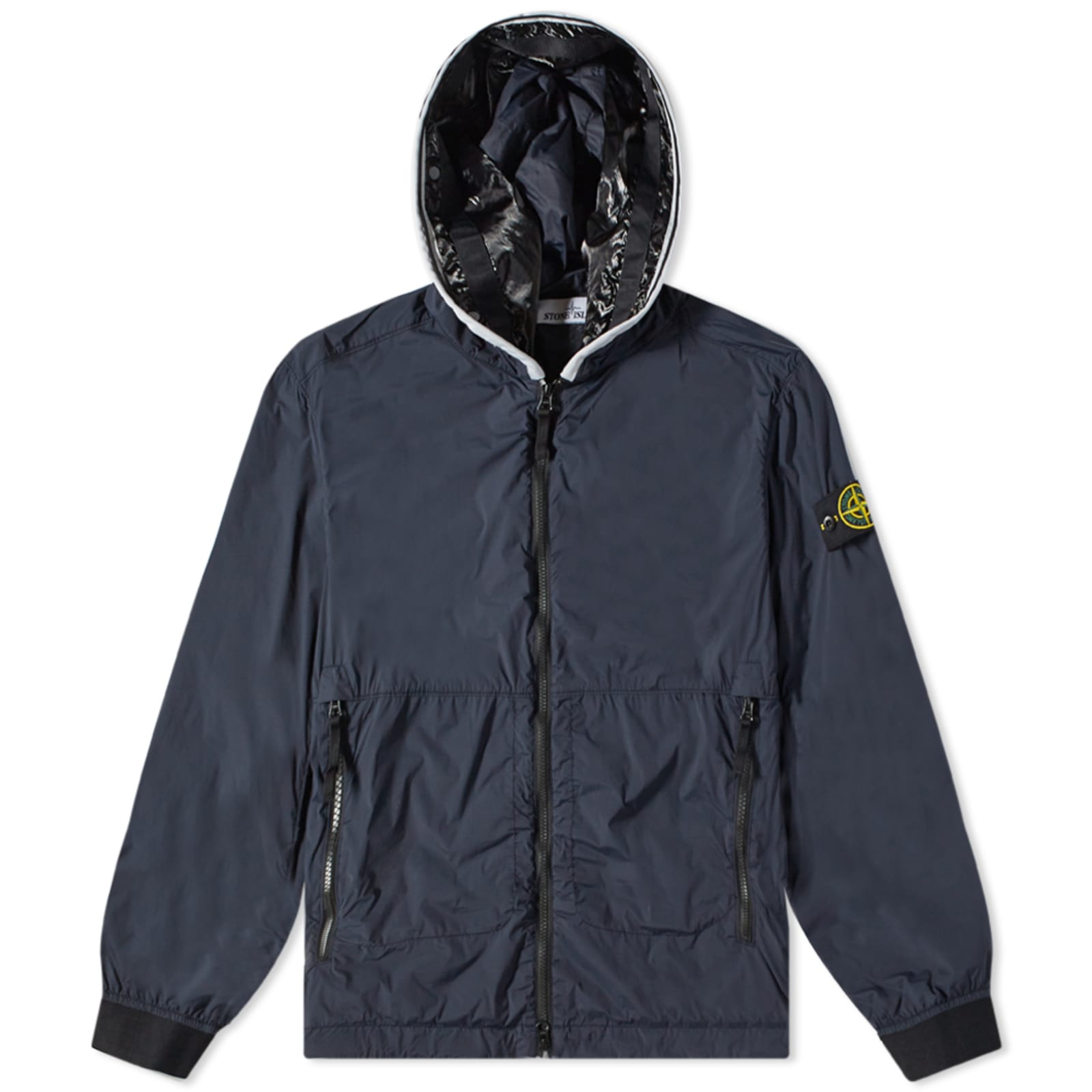 Stone Island Nylon-Tc Hooded Jacket - Navy