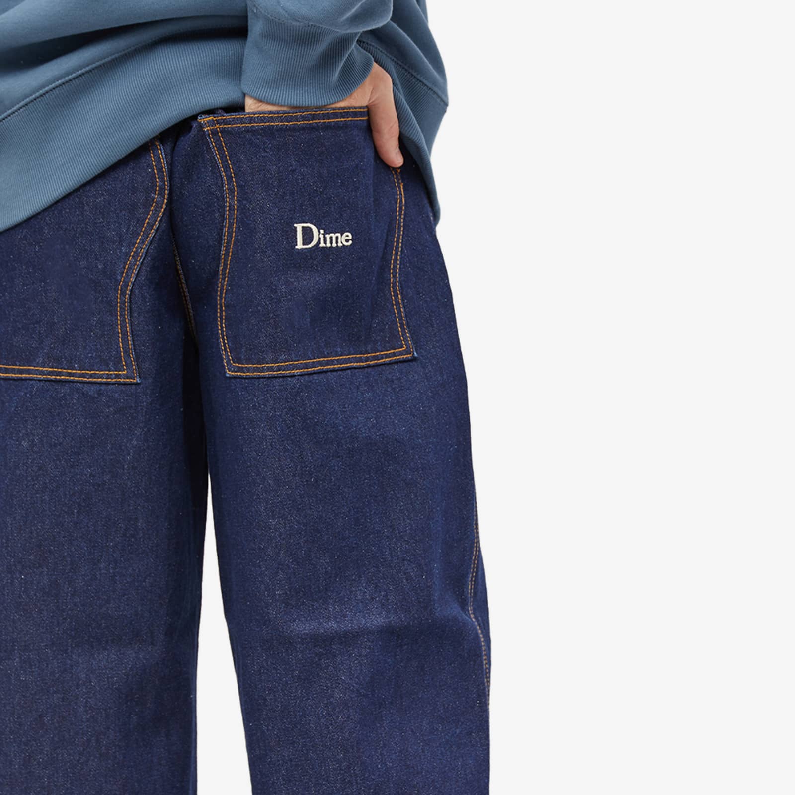 Dime Baggy Denim Pants - Indigo