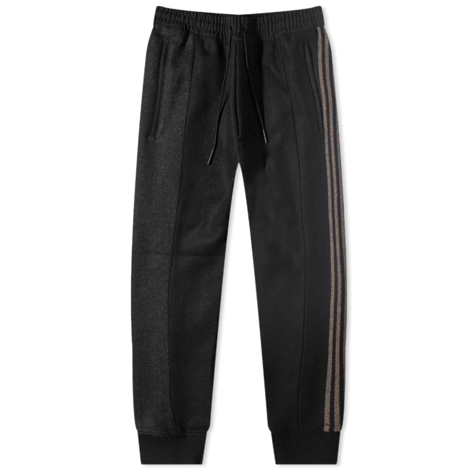 Y3 Engineered 3Stripe Straight Leg Track Pant Black END. (US)