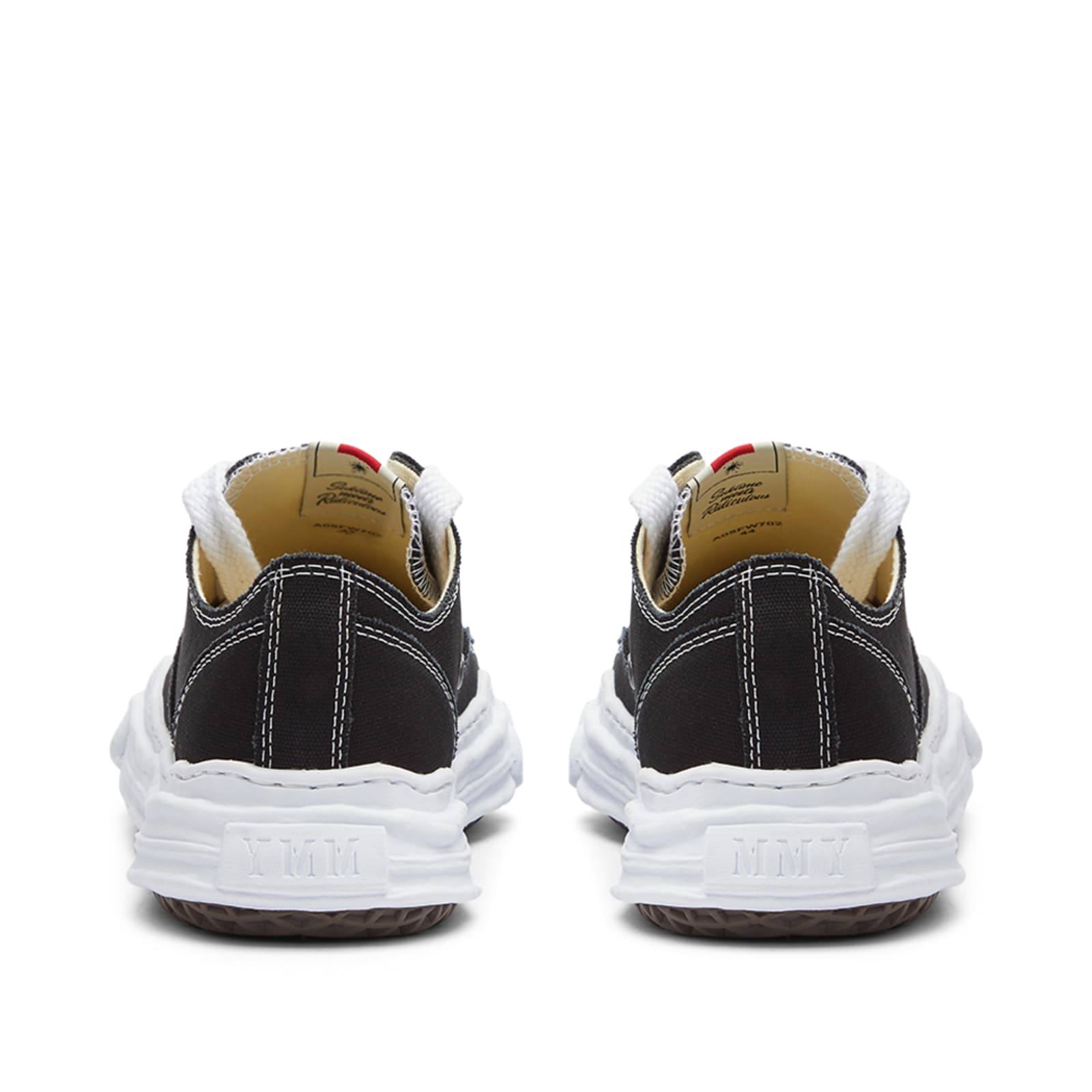 Mihara Hank Low Original Sole Toe Cap Canvas Sneaker Black | END. (FR)