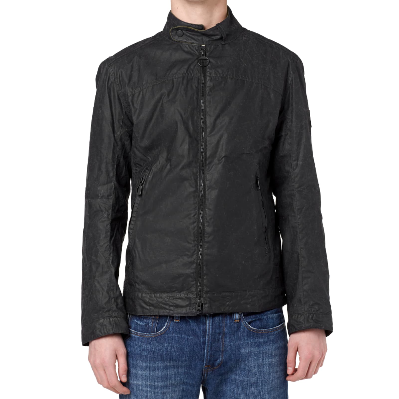 Barbour International A225 Zip Through Jacket Black END.