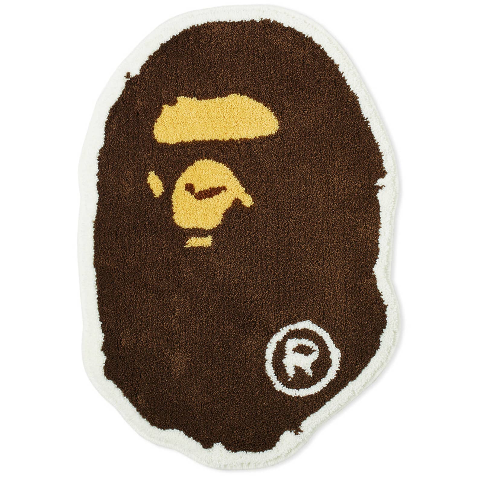 A Bathing Ape Ape Head Rug Mat Brown END. (GB)