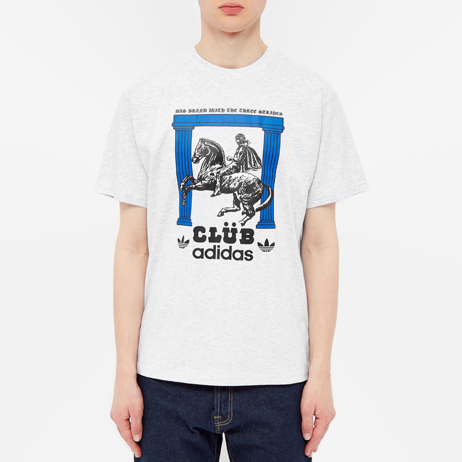 Adidas Club Pillars Tee Grey Heather END. (US)