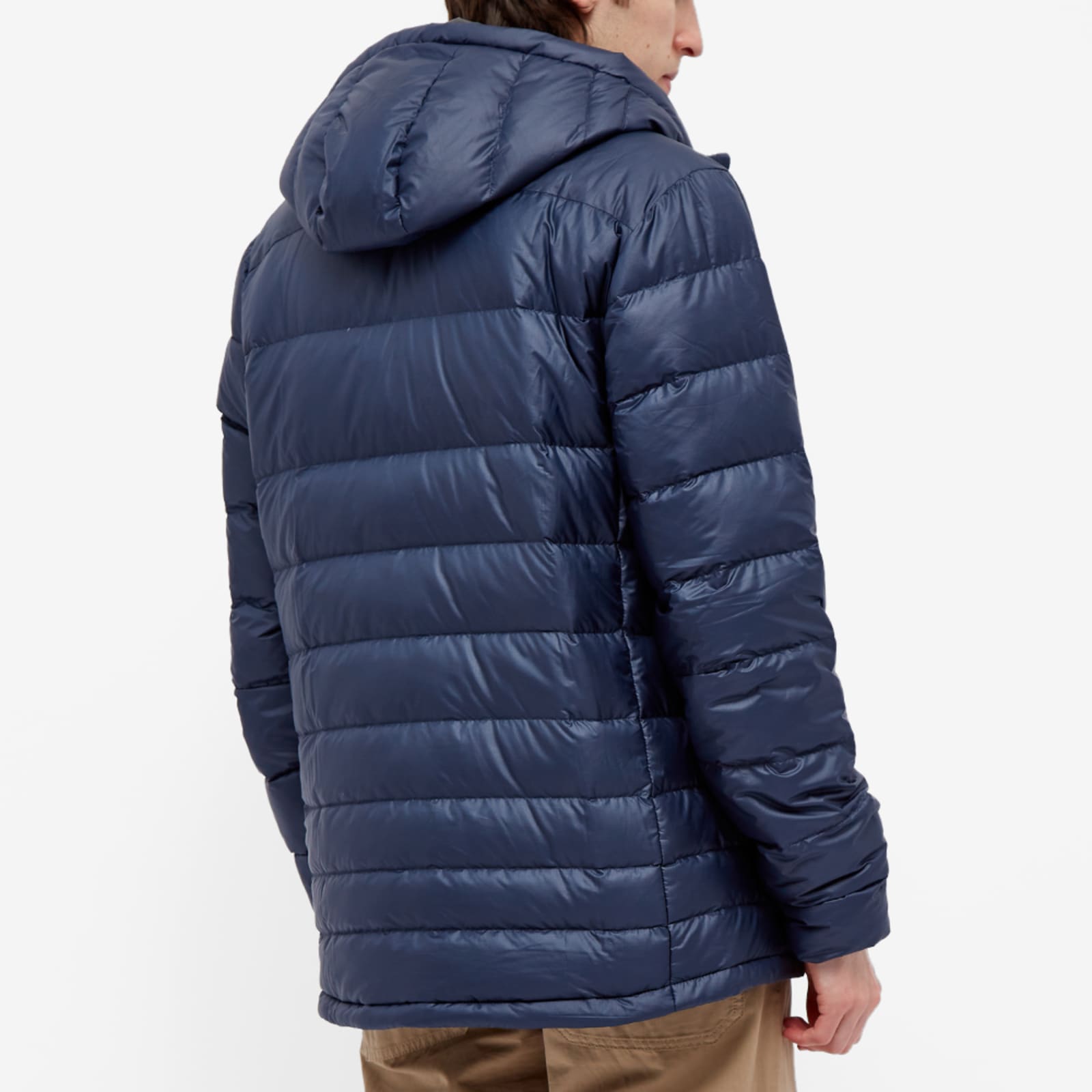 Patagonia HiLoft Down Sweater Hoodie Navy Blue END.