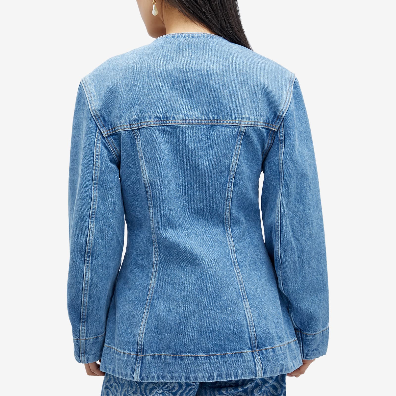 Denim Fitted Blazer main image 1