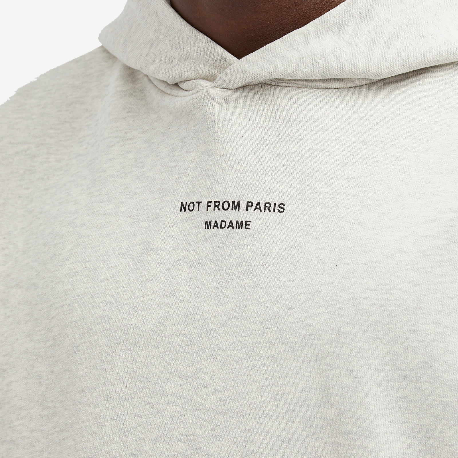 Drôle de Monsieur Not From Paris Madame Popover Hoodie - Light Grey