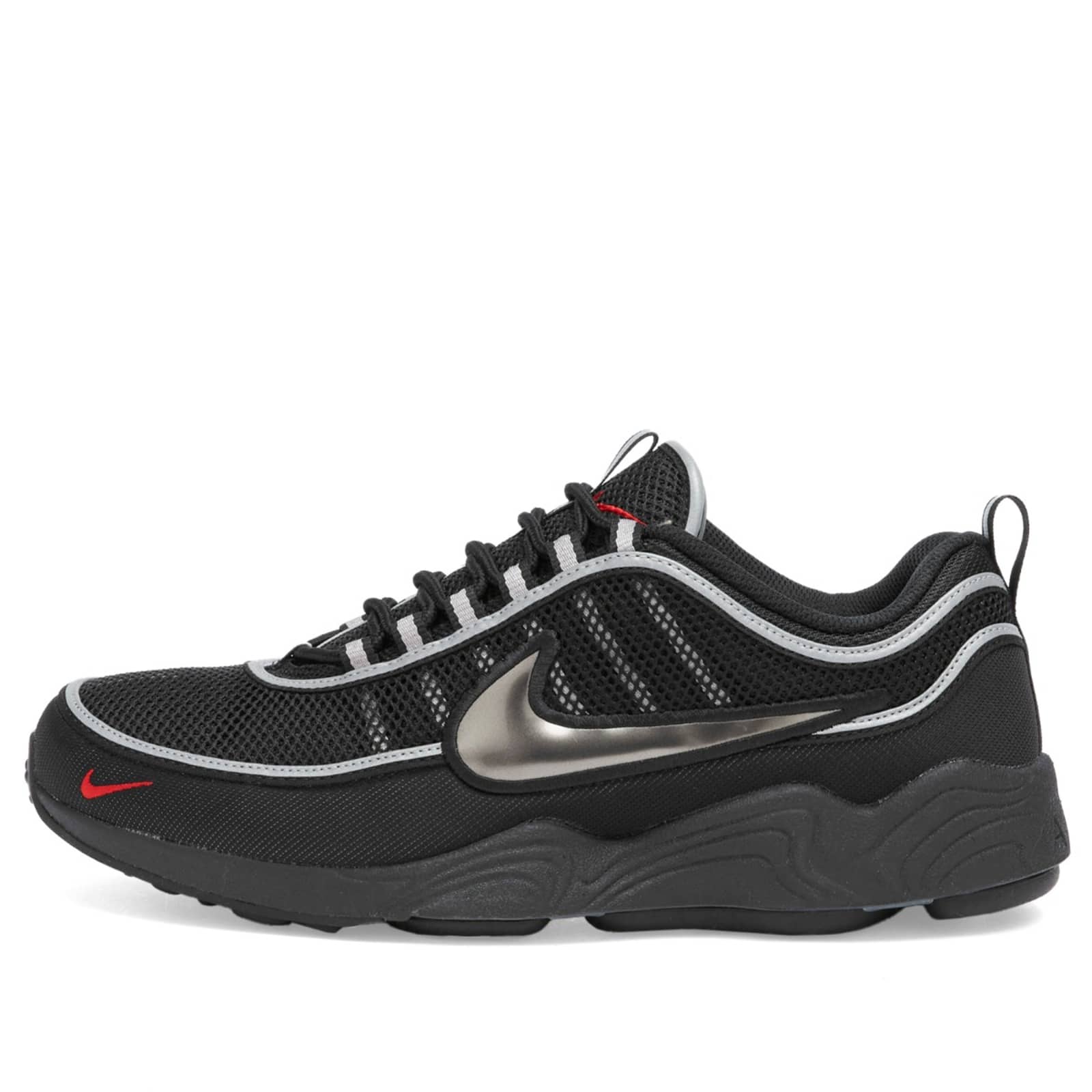 Nike Air Zoom Spiridon SP Sneaker - Black, Silver & Red